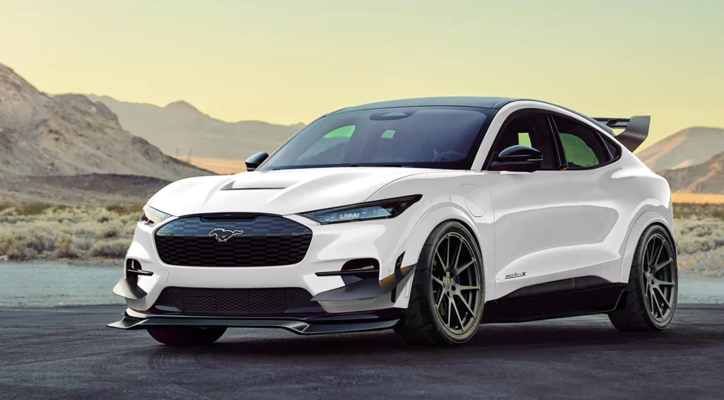 custom white mach e