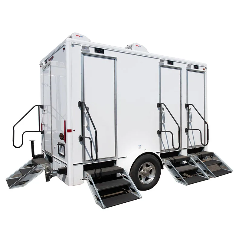 average wieght of a 4 unit portable restroom trailer