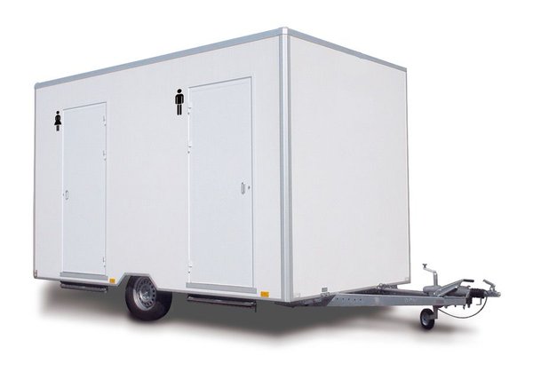 average wieght of a 4 unit portable restroom trailer
